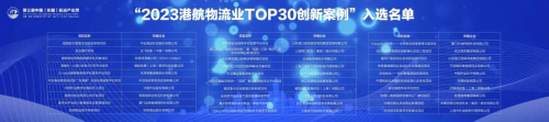 　　“2023港航物流业TOP30创新案例”入选名单